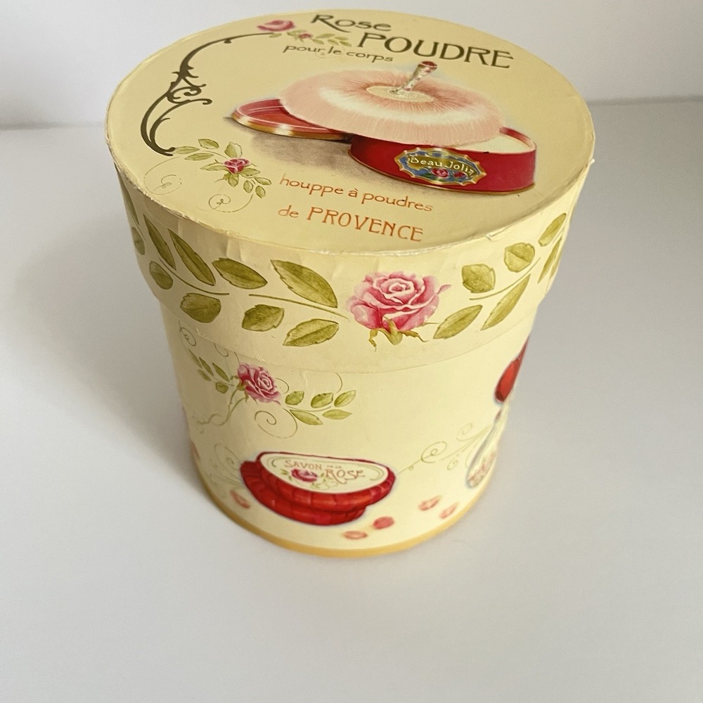 y2k decorative‎ Rose Poudre paper storage box 90s mom bathroom canister perfume